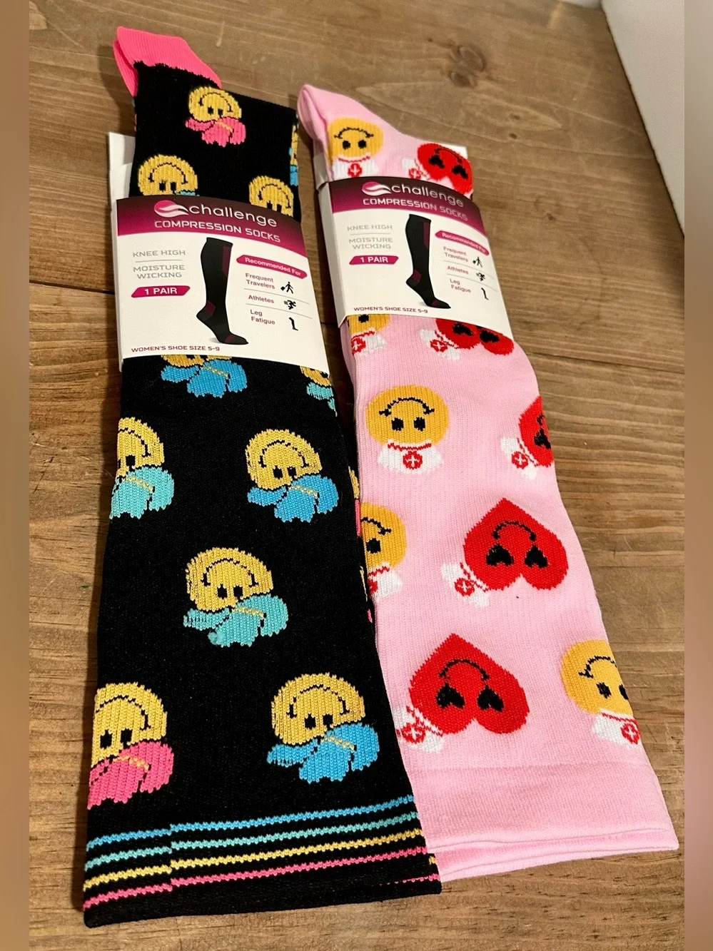 Compression Knee-High Socks - Two Pairs